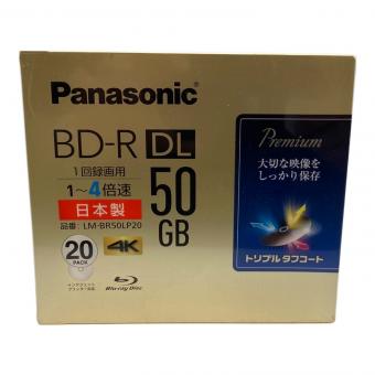 Panasonic (パナソニック) BD-R DL 50GB 1回録画用 1～4倍速 Blu-rayディスク 20パック LM-BR50LP20 〇