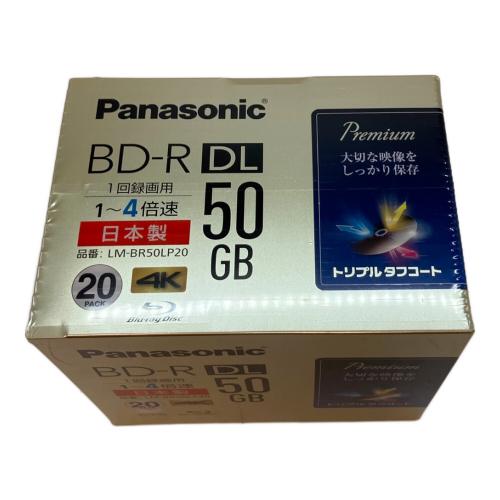 Panasonic (パナソニック) BD-R DL 50GB 1回録画用 1～4倍速 Blu-rayディスク 20パック LM-BR50LP20 〇