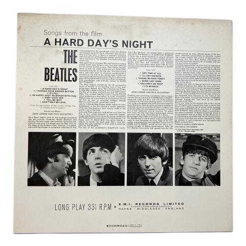 THE BEATLES (ビートルズ) A HARD DAY'S NIGHT レコード EAS-70132 mono 赤盤