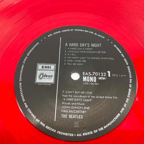 THE BEATLES (ビートルズ) A HARD DAY'S NIGHT レコード EAS-70132 mono 赤盤