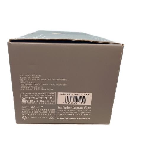 Snow peak (スノーピーク) HOME&CAMPバーナー GS-600 2021年製 58 PSLPGマーク有
