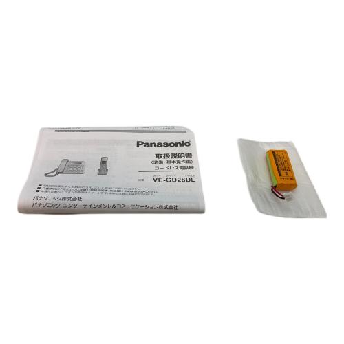 Panasonic (パナソニック) 子機付電話機 VE-GD28DL-S 2025年製