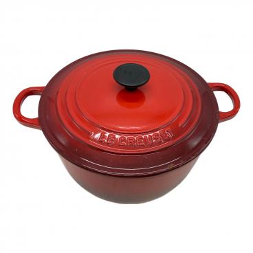 LE CREUSET (ルクルーゼ) 両手鍋 ココット・オーバル レッド