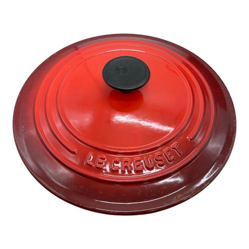 LE CREUSET (ルクルーゼ) 両手鍋 SIZE 22cm レッド ココット・ロンド