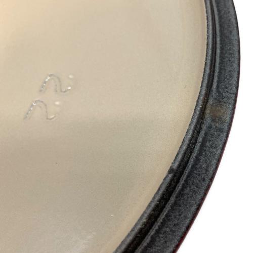 LE CREUSET (ルクルーゼ) 両手鍋 SIZE 22cm レッド ココット・ロンド