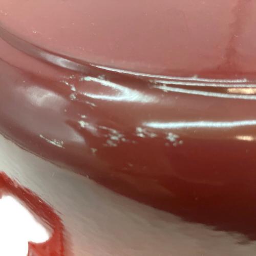 LE CREUSET (ルクルーゼ) 両手鍋 SIZE 22cm レッド ココット・ロンド