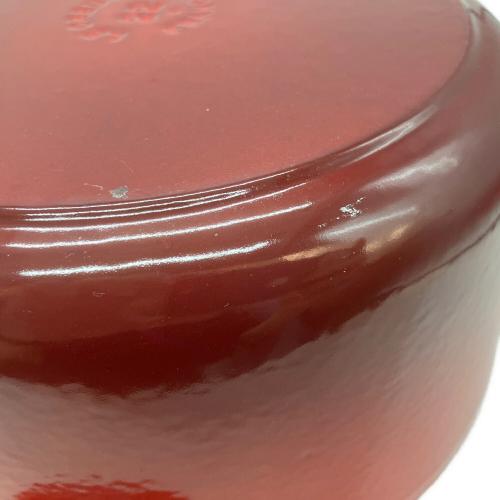 LE CREUSET (ルクルーゼ) 両手鍋 SIZE 22cm レッド ココット・ロンド
