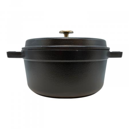 Staub (ストウブ) 両手鍋 SIZE 22cm ブラック LA COCOTTE｜トレファク