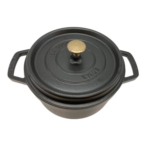 Staub (ストウブ) 両手鍋 SIZE 22cm ブラック LA COCOTTE