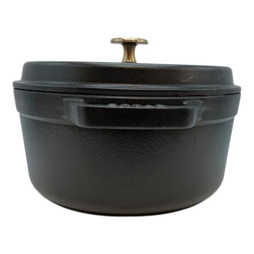 Staub (ストウブ) 両手鍋 SIZE 22cm ブラック LA COCOTTE
