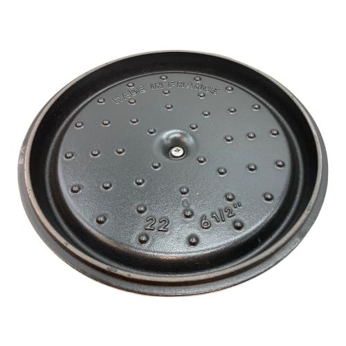 Staub (ストウブ) 両手鍋 SIZE 22cm ブラック LA COCOTTE