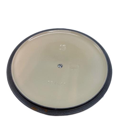 LE CREUSET (ルクルーゼ) 両手鍋 SIZE 18CM ブルー ココット・ロンド