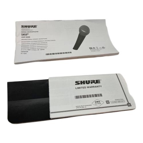 SHURE (シュア) ダイナミックマイクロフォン SM58