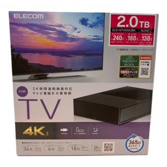 ELECOM (エレコム) TV向け外付けハードディスク 外付ケハードディスク ELD-GTV020UBK
