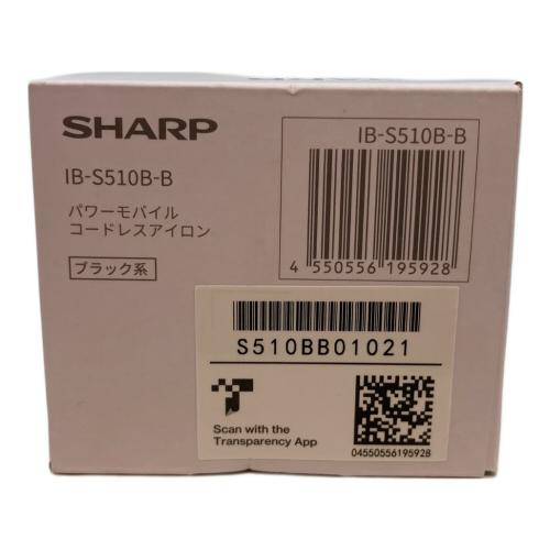 SHARP (シャープ) コードレスヘアーアイロン IB-S510B-B