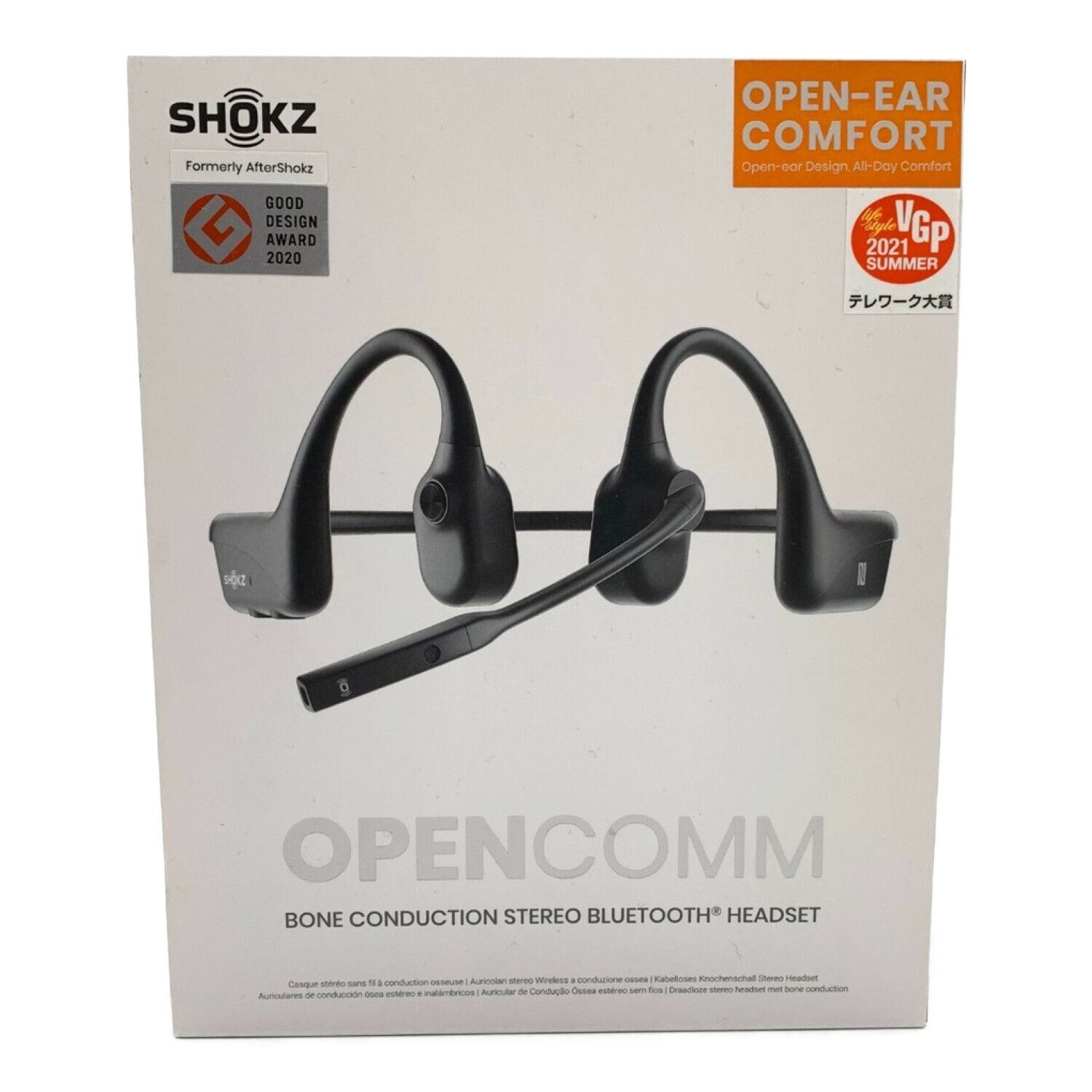 SHOKZ (ショックス) ワイヤレス骨伝導ヘッドセット C102 OPENCOMM