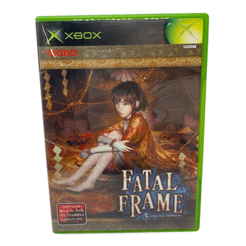 TECMO Xbox用ソフト Fatal Frame -零 SPECIAL EDITION-