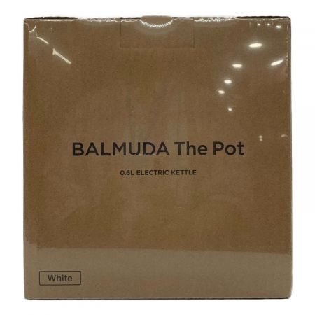 BALMUDA (バルミューダデザイン) 電気ケトル The Pot ホワイト K07A-WH 0.6L 程度S(未使用品) 未使用品