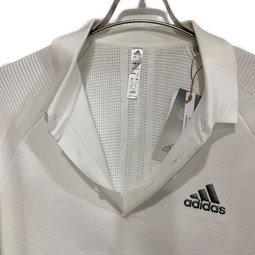 adidas (アディダス) トレーニングウェア メンズ SIZE XXL ホワイト ポロシャツ HB3584