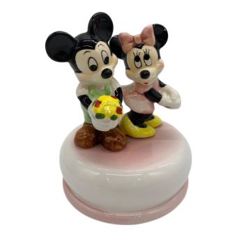 DISNEY (ディズニー) ミッキー＆ミニー陶器オルゴール 日本製