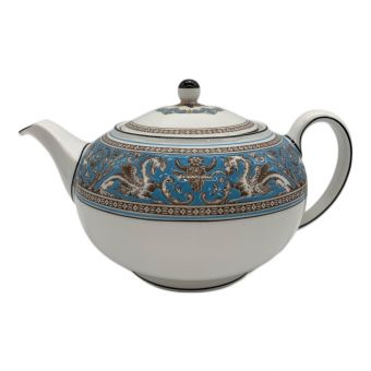 Wedgwood (ウェッジウッド) ティーポット Lサイズ 1200ml フロレンティーン・ターコイズ