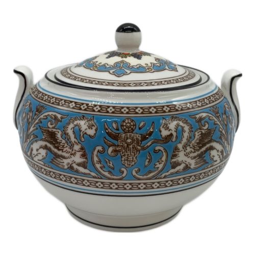 Wedgwood (ウェッジウッド) シュガーポット フロレンティーン・ターコイズ