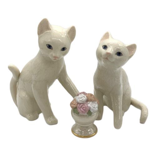 LENOX (レノックス) 2匹の猫と花 箱付