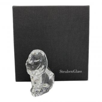 STEUBEN GLASS (スチューベン・グラス・ワークス) ガラスオブジェ ライオン