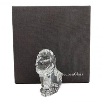STEUBEN GLASS (スチューベン・グラス・ワークス) ガラスオブジェ ライオン