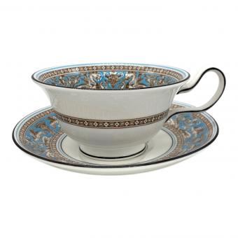 Wedgwood (ウェッジウッド) カップ&ソーサー フロレンティーン・ターコイズ