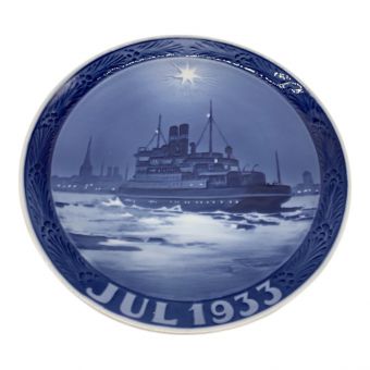 ROYAL COPENHAGEN (ロイヤル・コペンハーゲン) イヤープレート 船 1933年