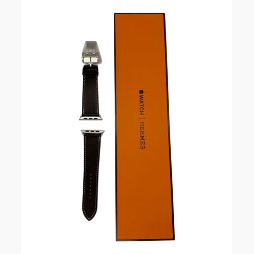 HERMES (エルメス) Apple watch用レザーストラップ ブラウン 未使用品