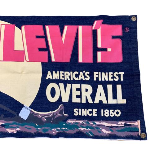 LEVI'S (リーバイス) デニムバナー 横約180cm×縦約70cm