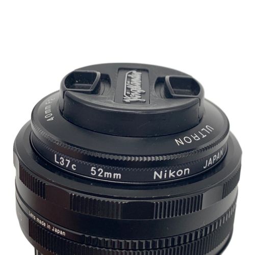 Voigtlander (フォクトレンダー) 単焦点レンズ ULTRON 40mm 2 ニコンマウント 8220194