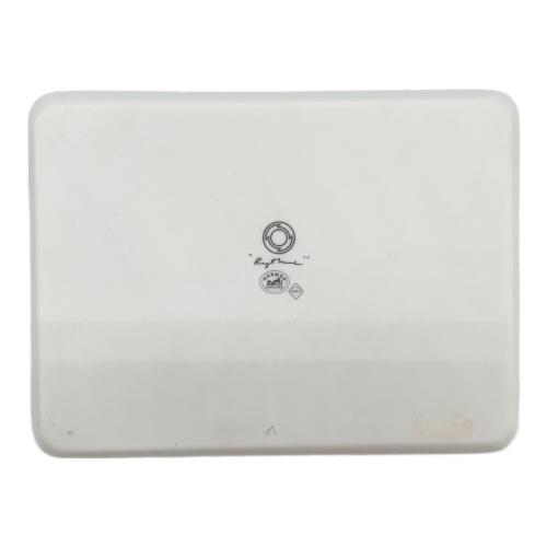 HERMES (エルメス) スクエアプレート ホワイト×グリーン リズム