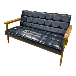 カリモク60 (カリモクロクマル) 2人掛けソファー ブラック