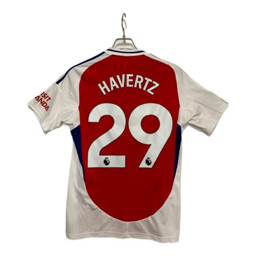 adidas (アディダス) サッカーユニフォーム メンズ SIZE S レッド×ホワイト アーセナル #29 ハフェルツ 24-25シーズン