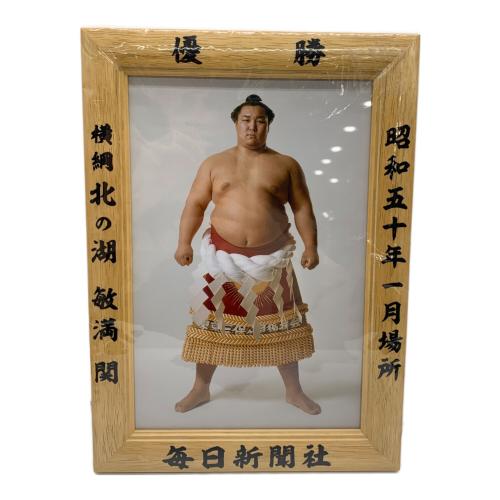 横綱 北の湖 優勝額 ミニチュア 大相撲 昭和50年1月場所