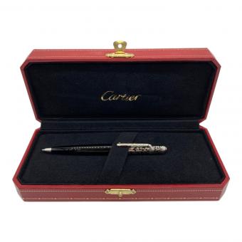 Cartier (カルティエ) ボールペン シルバー×ブラック @ Π ディアボロ・ドゥ・カルティエ ヒョウ柄
