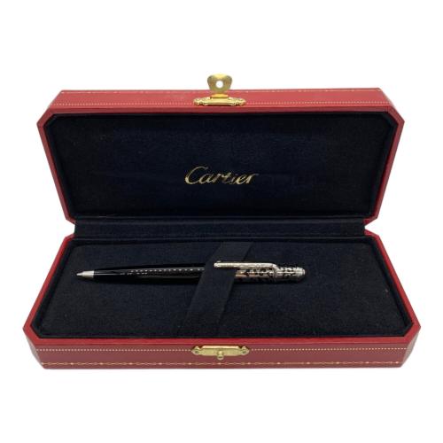 Cartier (カルティエ) ボールペン シルバー×ブラック @ Π ディアボロ・ドゥ・カルティエ ヒョウ柄