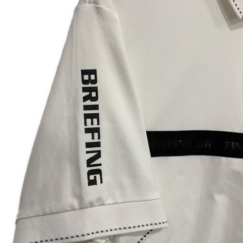 BRIEFING (ブリーフィング) ゴルフウェア(トップス) メンズ SIZE L ホワイト 半袖ポロシャツ BRG241M49