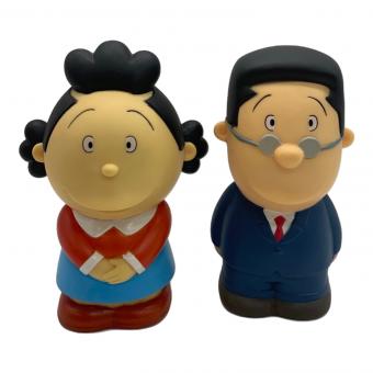 レトロ貯金箱 サザエ・マスオセット アニメ絵版