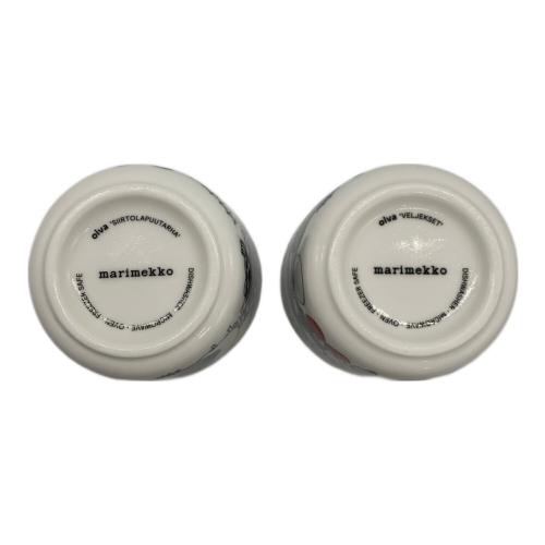 marimekko (マリメッコ) ラテマグ Veljekset柄 廃盤品 ペア