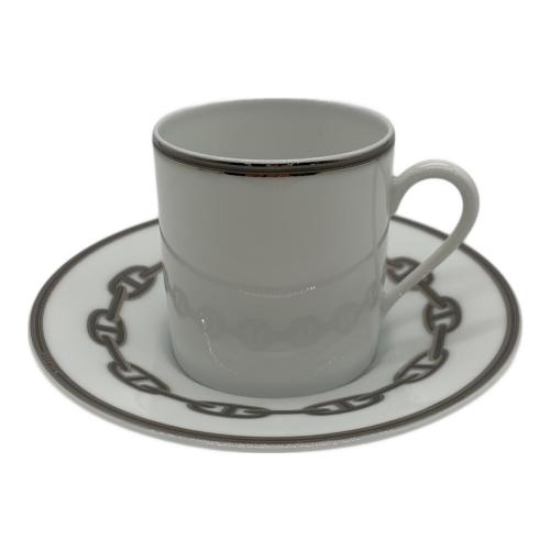 HERMES (エルメス) デミタスカップ&ソーサー シェーヌダンクル ペア