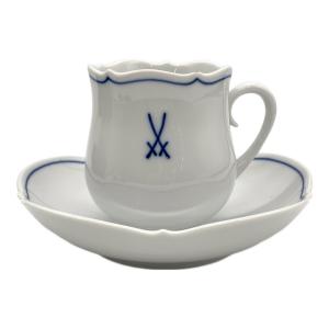 Meissen (マイセン) カップ&ソーサー 双剣マーク ソーサー裏面ヒビ有