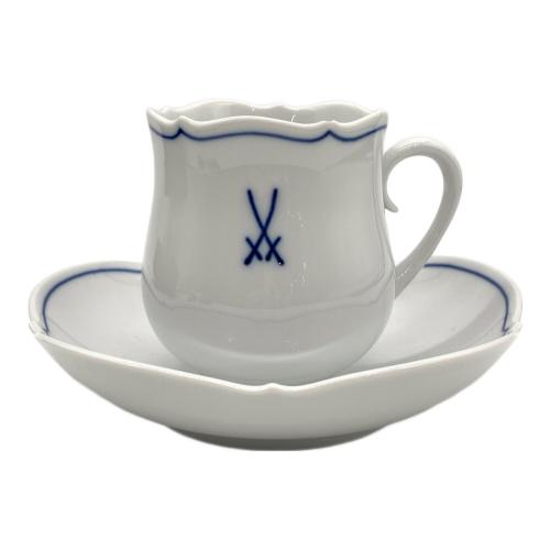 Meissen (マイセン) カップ&ソーサー 双剣マーク ソーサー裏面ヒビ有