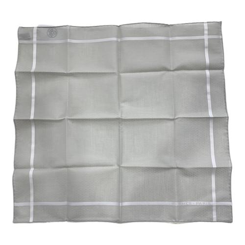 HERMES (エルメス) ハンカチ サイズ：46×46 cm ハンカチーフ ジャカード 《Hレリーフ》