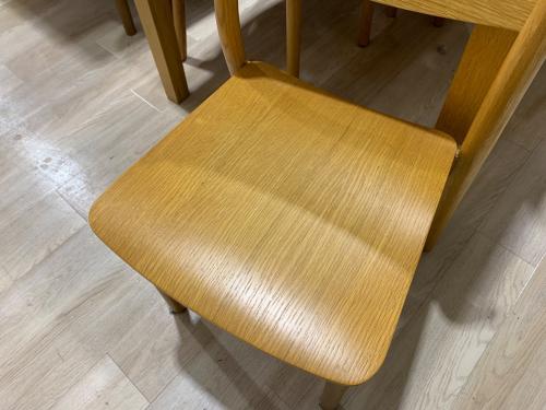 ダイニング5点セット イス：無印良品 オーク材 45 ナチュラル