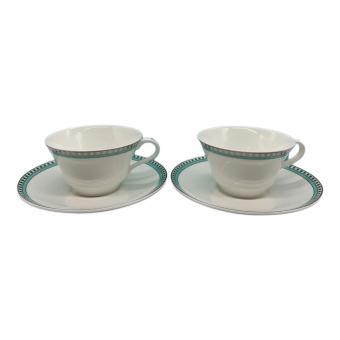 TIFFANY & Co. (ティファニー) カップ&ソーサー プラチナブルーバンド 2Pセット