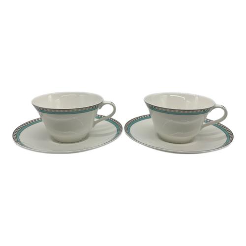 TIFFANY & Co. (ティファニー) カップ&ソーサー プラチナブルーバンド 2Pセット